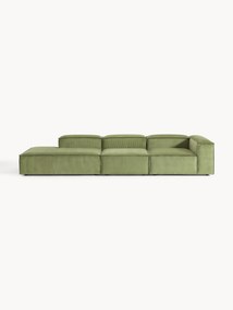 Chaise longue modular XL em bombazina Lennon
