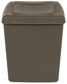 Caixotes do lixo empilháveis 3 pcs 75 L polipropileno cinzento