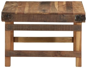 Mesa de Centro 55x60x40 cm Madeira Sólida Recuperada