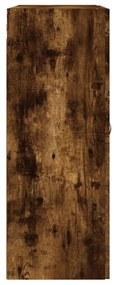 Armário de parede 69,5x34x90 cm deriv. madeira carvalho fumado