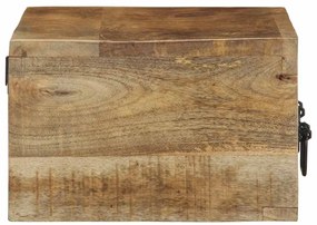 Armário de TV para parede 60x30x19 cm mangueira áspera maciça