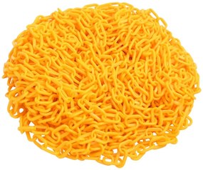 vidaXL Corrente de sinalização plástico 100 m Ø6 mm amarelo