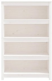 Estante 80x35x126 cm madeira de pinho maciça branco