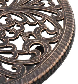 Conjunto de Bistrô de Jardim 3 Peças vidaXL Bronze em Alumínio Fundido