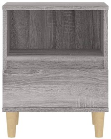 Mesa de cabeceira 40x35x50 cm cinzento sonoma