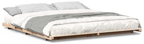 Estrutura de cama de chão Castanho 180 x 220 cm