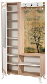 **** Hall Stand Inci – Carvalho Sonoma – 100x190x36 cm

**