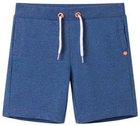 Calções de criança com cordão azul-escuro mesclado 92