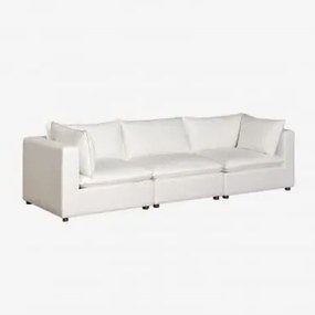 Sofá modular Estefan de 3 peças Branco - Sklum