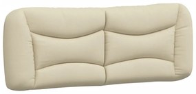 Estrutura de cama com LED sem colchão 140x200 cm tecido