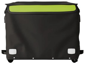 Reboque para bicicleta 45 kg ferro preto e verde