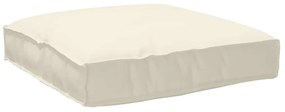 vidaXL Capa de Almofada para Assento Creme 80 x 80 x 12 cm - Tecido Oxford