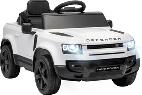 AIYAPLAY Carro Elétrico SUV Land Rover Defender 12 V para Crianças com Comando Suspensão e Arranque Suave Branco | Aosom Portugal