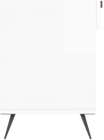 Banco sapateira 102x35x55 cm derivados madeira branco brilhante