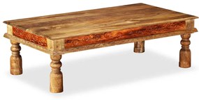 Mesa de centro madeiras mangueira/acácia maciças 110x60x38cm