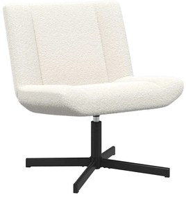 Cadeira de Acento Creme Tecido Médio Ergonómica
