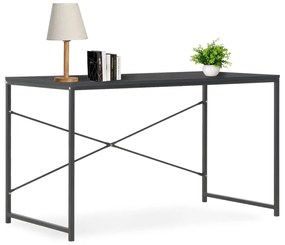 vidaXL Secretária de computador 120x60x70 cm preto