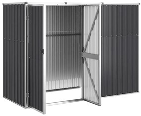 Abrigo ferramentas jardim aço galvanizado antracite