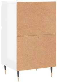 Aparadores 2 pcs 40x35x70 cm deriv. de madeira branco brilhante