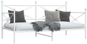 Cama de Dia sem Colchão 100x190 cm aço branco