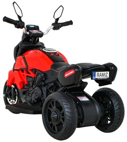 Mota elétrica para crianças 6V, Fast Tourist, 1,5 a 4 anos Vermelha