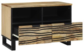 Armário de TV - 70x33.5x46 cm, Madeira de Mangueira Maciça