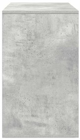 Sideboard Cinzento de Concreto 120x41x75 cm em Madeira Engenheirada