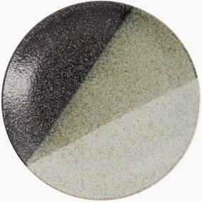 Pratos redondos em cerâmica Oboro Yamakage, conjunto de 3