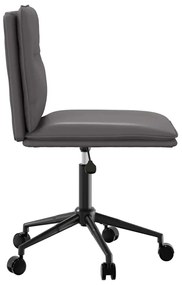 Cadeira de jantar couro artificial cinzento
