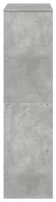 Estante 100x33x125,5 cm derivados de madeira cinzento cimento