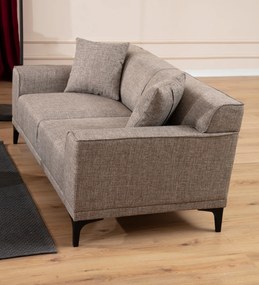 Sofá de 3 Lugares Petra – Cor Fawn – 215 x 87 x 86 cm