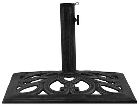 Base para guarda-sol ferro fundido 47x47x33 cm preto