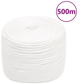 Corda de barco 6 mm 500 m polipropileno branco completo