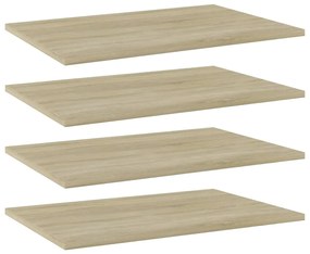 Prateleiras estante 4pcs derivados de madeira carvalho sonoma