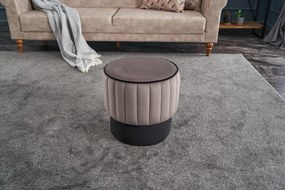 Pouffe Rose – Cinzento – 40x40x40 cm