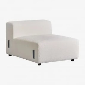 Módulo Central 85x113 Cm Para Sofá Modular Bruna Bouclé Branco - Sklum