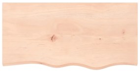 Prateleira de parede 80x40x(2-6) cm carvalho maciço não tratado