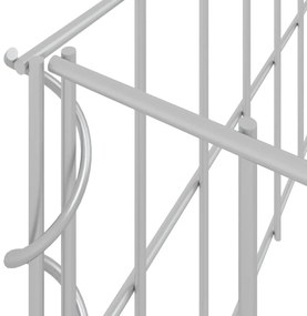 Canteiro elevado/cesto gabião 400x100x20 cm aço galvanizado