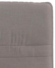 Cadeiras de jantar 2 pcs tecido cinzento-acastanhado