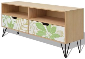 vidaXL Móvel de TV em MDF 120x30x50 cm castanho