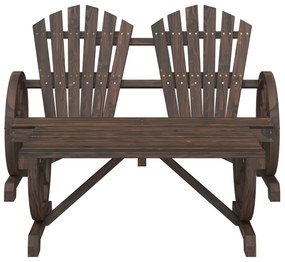 2 pcs conjunto lounge de jardim madeira de abeto maciça