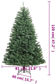 Árvore de Natal com Suporte - Verde - 120 cm