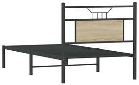 Estrutura cama s/ colchão derivados de madeira carvalho sonoma