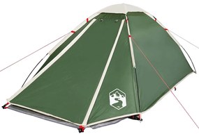 Tenda de campismo cúpula para 2 pessoas impermeável verde