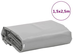 Lona 1,5x2,5 m 650 g/m² cinzento