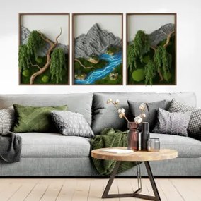 Montanhas de pedra - Autocolante de parede multi-partes