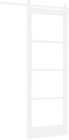 Conjunto de Porta Deslizante vidaXL com Conjunto de Acessórios Branca