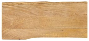 Tampo de mesa c/ borda viva 80x40x2,5 cm mangueira maciça