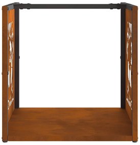 Rack Lenha 40x40x40 cm aço resistente às intempéries