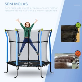 Trampolim para Crianças acima de 3 Anos Cama Elástica Infantil com Red